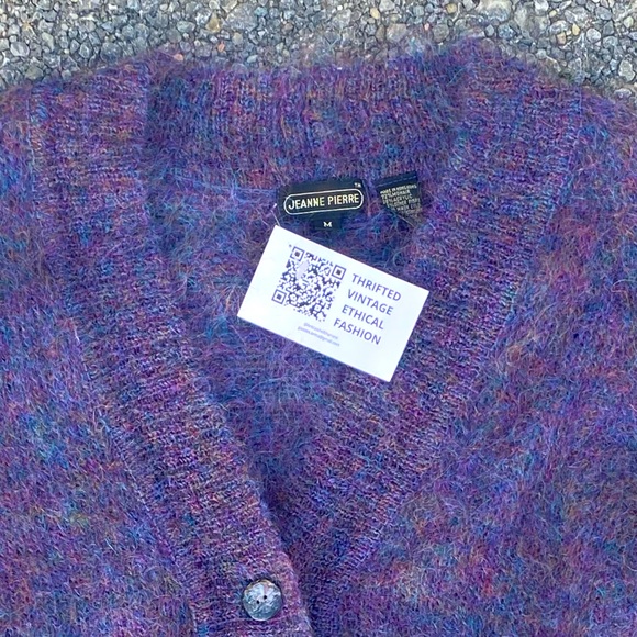 Vintage Mohair Cardigan Size Medium $150 - Picture 2 of 2